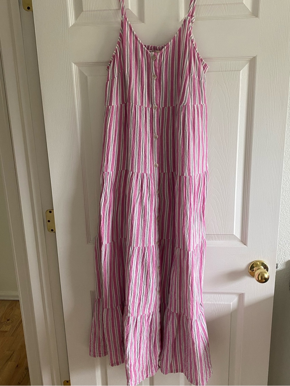 Striped cotton dress
